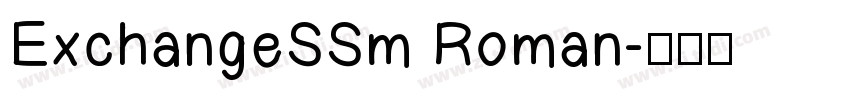 ExchangeSSm Roman字体转换 ExchangeSSm Roman字体转换